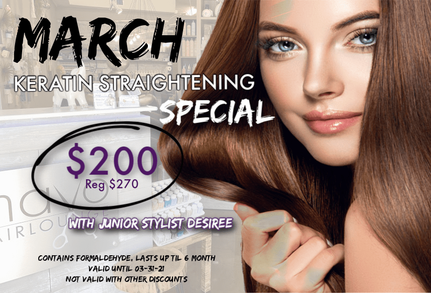 Keratin Straightening Special